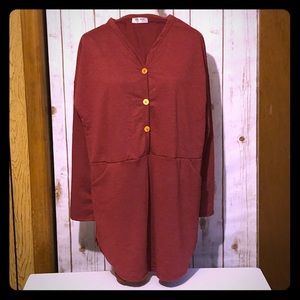 Rust (Yam) Colored Tunic Top